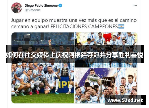 如何在社交媒体上庆祝阿根廷夺冠并分享胜利喜悦